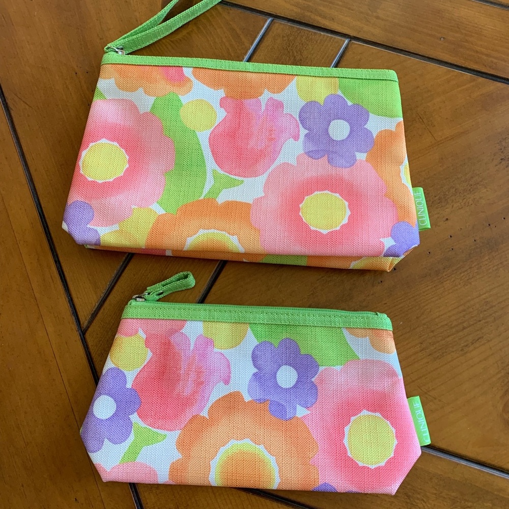 NEW Clinique makeup bags, two-bag set